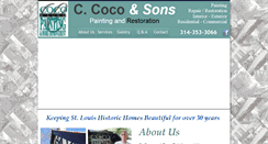 Desktop Screenshot of cocopainting.com
